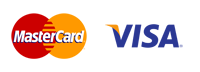 We accept Mastercard and Visa